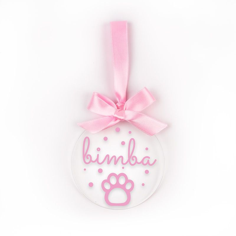 Bola Navidad METACRILATO Personalizada Huella, elige color - Imagen 4