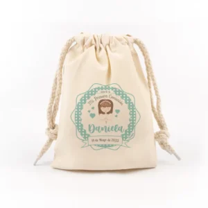 Bolsita Comunión Menta Niña personalizada