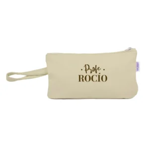 Bolso de Mano Shopper polipiel Beige Profe/Seño + Nombre personalizado