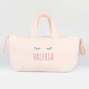 Bolso Mini Gofre Rosa Soft Personalizado