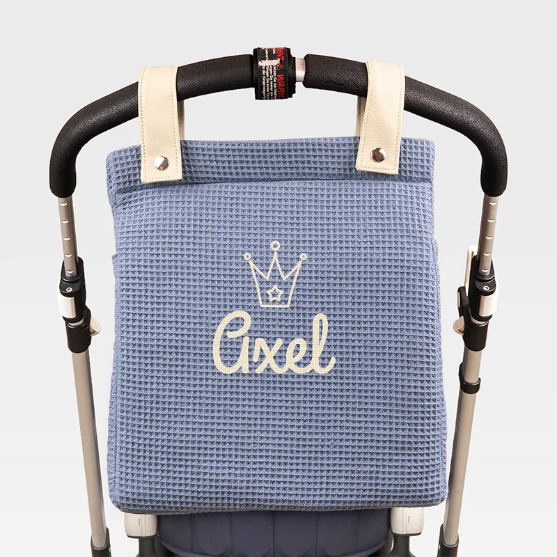 Bolso Panera Gofre Azul Personalizado Bolso Panera Gofre Azul Personalizado
