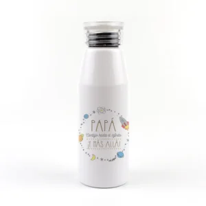 Botella Aluminio Contigo hasta el infinito y más allá