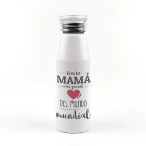 Botella Aluminio divertida Eres la Mamá mas genial del Mundo mundial