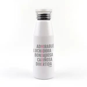 Botella Aluminio divertida Mamá Adjetivos