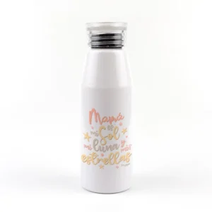 Botella Aluminio divertida Mamá es mi sol, mi luna y mis estrellas