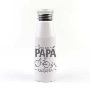 Botella Aluminio Divertida Soy un Papá Ciclista