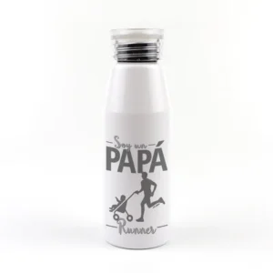 Botella Aluminio Divertida Soy un Papá Runner