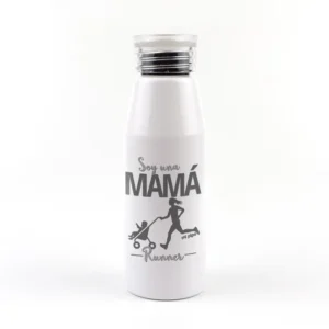 Botella Aluminio divertida Soy una Mamá runner