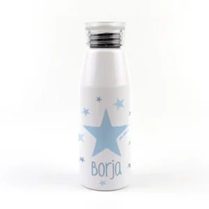 Botella Aluminio Estrella Azul 500ml Personalizada