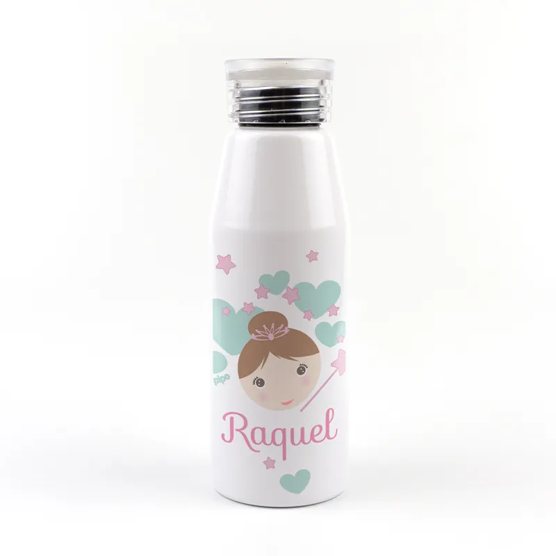 Botella Aluminio Hada 500ml Personalizada Botella Aluminio Hada 500ml Personalizada