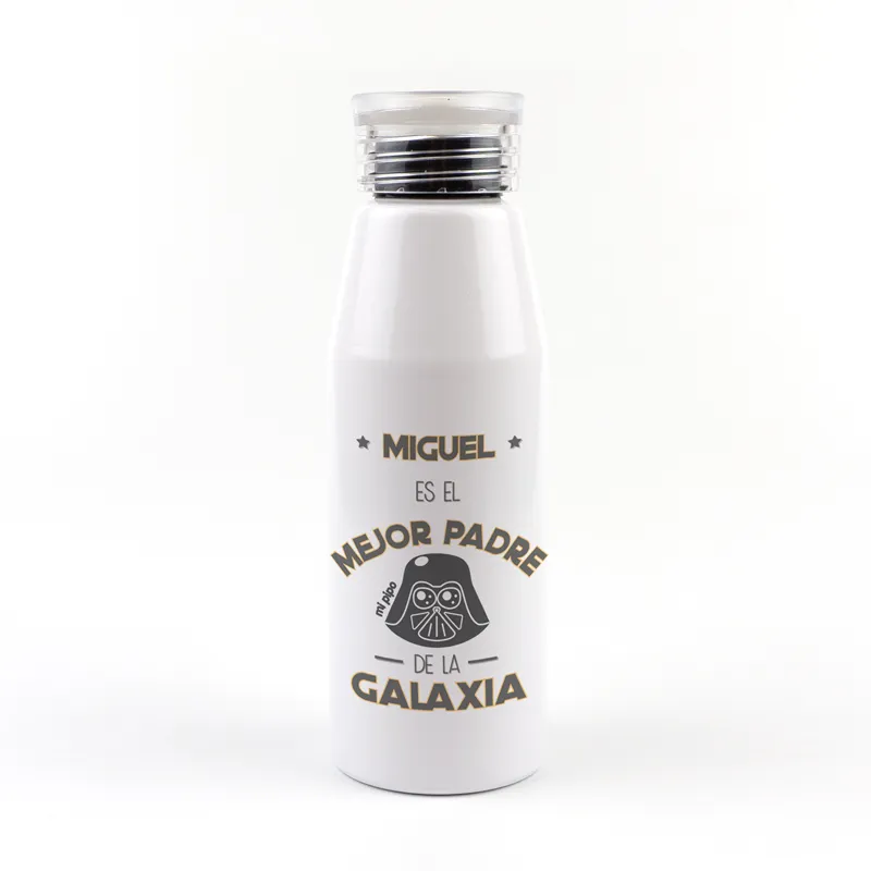 Botella Aluminio personalizada (Nombre) es el mejor Padre de la Galaxia Botella Aluminio personalizada (Nombre) es el mejor Padre de la Galaxia