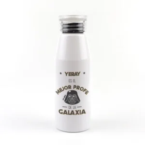 Botella Aluminio personalizada (Nombre) es el mejor PROFE de la Galaxia