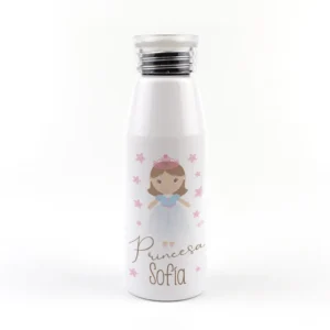 Botella Aluminio Princesa 500ml Personalizada
