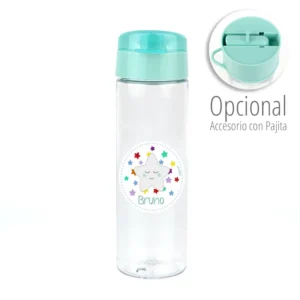 Botella Estrella Sonrisa Menta 600ml personalizada