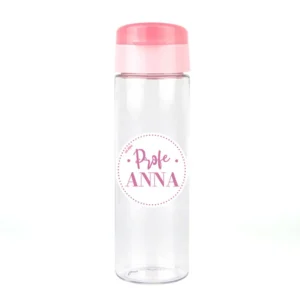 Botella (rosa,azul o menta) 600 ml personalizada Profe + nombre