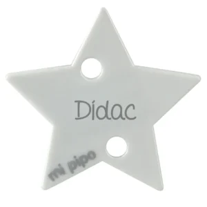 Broche Pinza Estrella Gris Personalizado