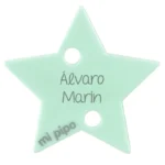 Broche Pinza Estrella Mint Personalizado