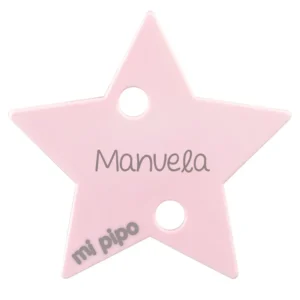 Broche Pinza Estrella Rosa Personalizado