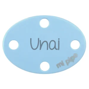 Broche Pinza Ovalado Personalizado Celeste