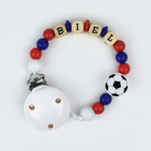 Cadenita de madera personalizada fútbol Barça