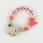 Cadenita de silicona Corona Coral Personalizada