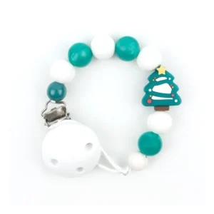 Cadenita de Silicona Navidad Árbol Blanco