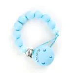 Cadenita Silicona Bubble Celeste, con el nombre en el CLIP