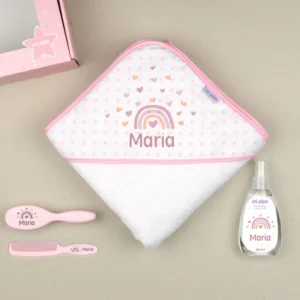Cajita al Agua Arcoíris Blush personalizada