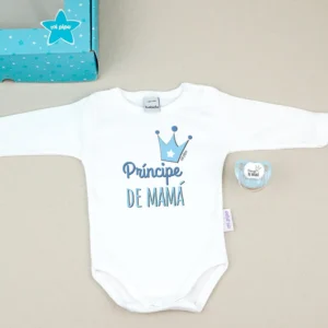 Cajita Divertida Body + Chupete Príncipe de Mamá Azul Cajita Divertida Body + Chupete Príncipe de Mamá Azul