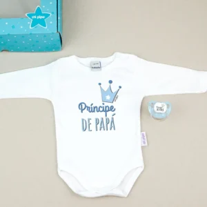 Cajita Divertida Body + Chupete Príncipe de Papá Azul Cajita Divertida Body + Chupete Príncipe de Papá Azul