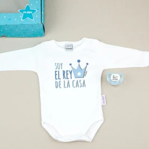 Cajita Divertida Body + Chupete Soy el Rey de la casa Cajita Divertida Body + Chupete Soy el Rey de la casa