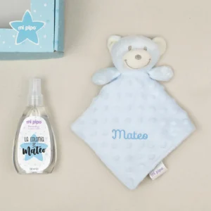 Cajita Dou dou Osito Azul y Colonia Personalizada