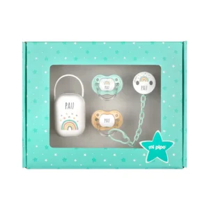 Cajita Mis Imprescindibles Arcoíris Soft Personalizada (Temporalmente Broche Estrella Menta)
