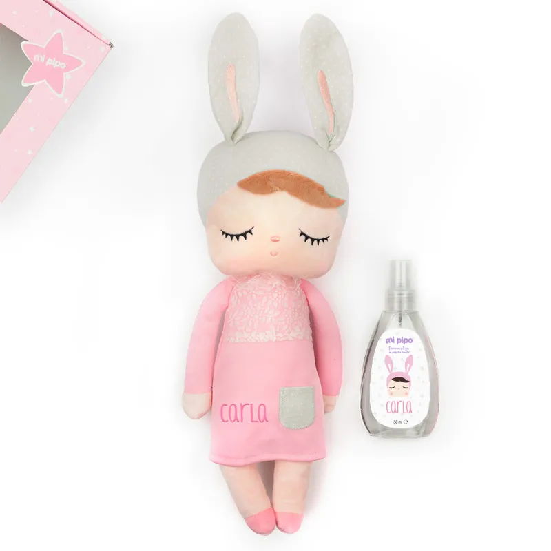 Cajita Muñeca Metoo Angela Rosa + Colonia personalizada Cajita Muñeca Metoo Angela Rosa + Colonia personalizada