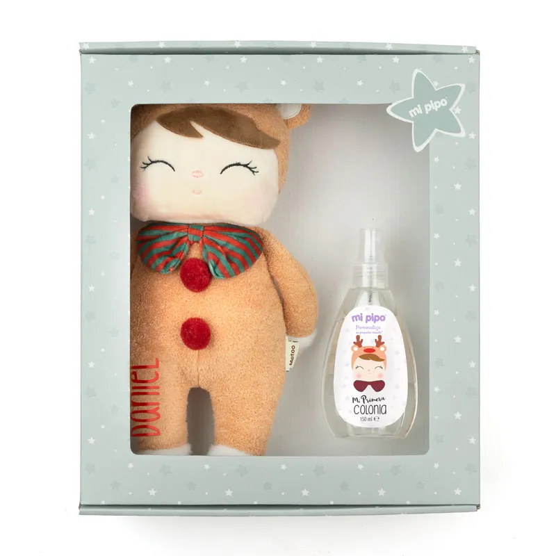 Cajita Muñeco Metoo Rudolph + Colonia personalizada Cajita Muñeco Metoo Rudolph + Colonia personalizada
