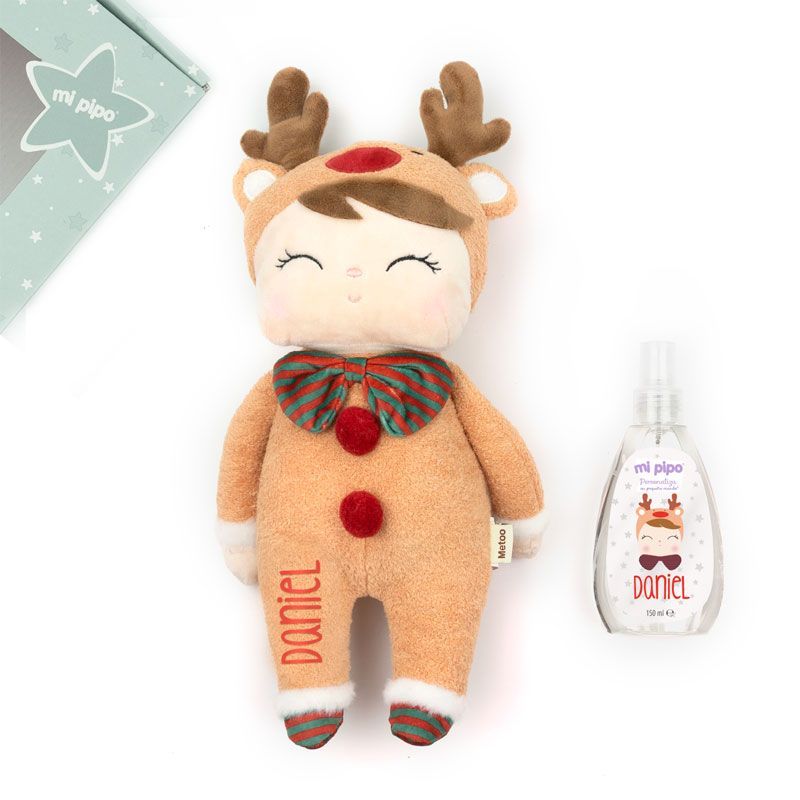 Cajita Muñeco Metoo Rudolph + Colonia personalizada - Imagen 2