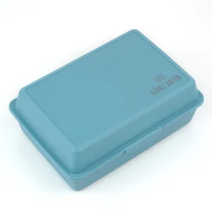 Cajita Porta Alimentos Azul personalizada