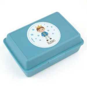 Cajita Porta Alimentos Príncipe Azul personalizada