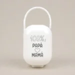 Cajita Portachupetes Divertida 100% Papá-Mamá