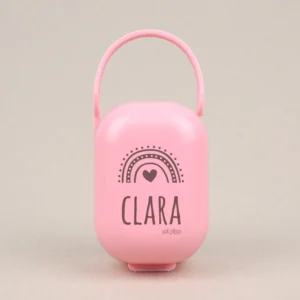 Cajita Portachupetes Personalizada ARCOÍRIS