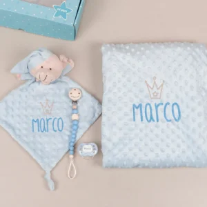 Cajita Premium Clásica Celeste Personalizada