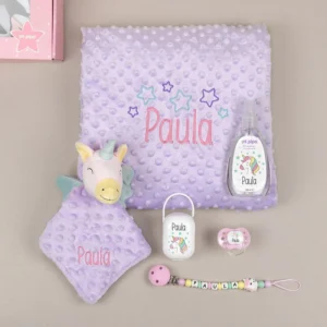Cajita Sweet Unicornio Lila Personalizada
