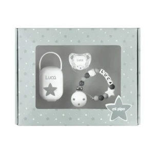 Cajita Top Baby Gris Personalizada