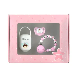 Cajita Top Hada Rosa Personalizada