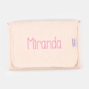 Cambiador Gofre Rosa Soft Personalizado