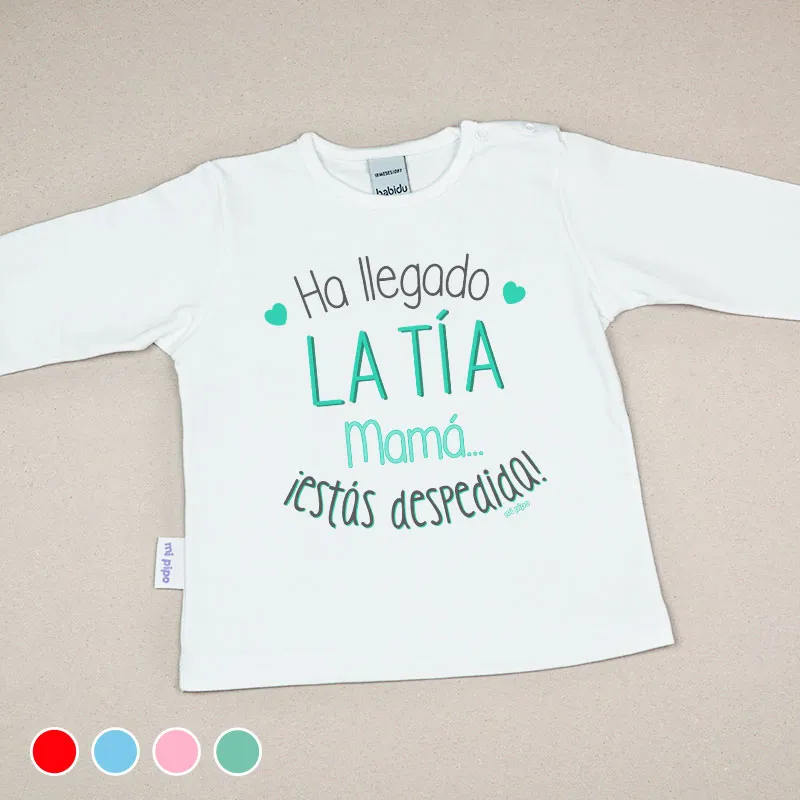 Camiseta o Sudadera Bebé y Niño/a Ha llegado la tía, mamá, ¡estás despedida! Camiseta o Sudadera Bebé y Niño/a Ha llegado la tía, mamá, ¡estás despedida!