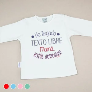 Camiseta o Sudadera Bebé y Niño/a Ha llegado (texto libre), mamá, ¡estás despedida!