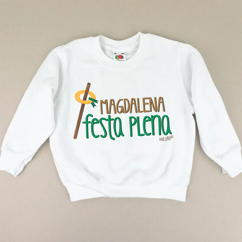 Camiseta o Sudadera Bebé y Niño/a Magdalena Festa Plena caña y rollo Camiseta o Sudadera Bebé y Niño/a Magdalena Festa Plena caña y rollo