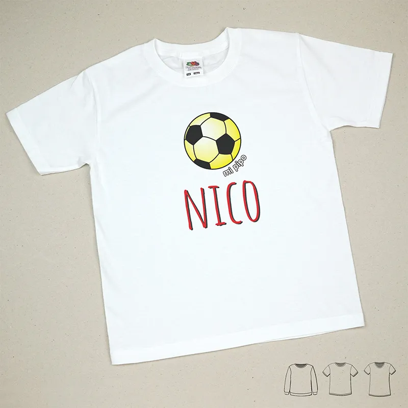 Camiseta o Sudadera Bebé y Niño/a Personalizada Balón Camiseta o Sudadera Bebé y Niño/a Personalizada Balón