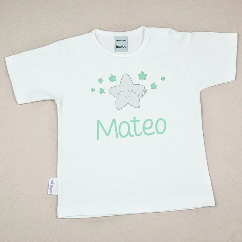 Camiseta o Sudadera Bebé y Niño/a Personalizada Estrella Sonrisa Camiseta o Sudadera Bebé y Niño/a Personalizada Estrella Sonrisa